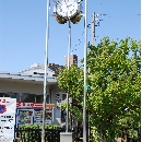 松任駅前時計塔（クリックで拡大）
